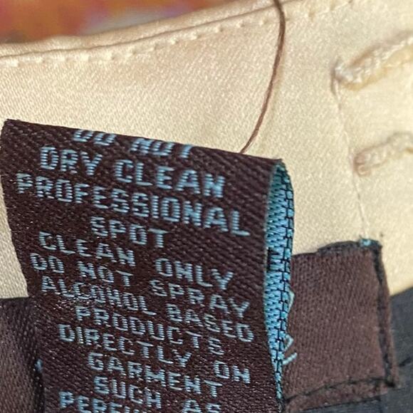 Vintage Y2k Camille La Vie Gown Beaded Strapless Satin Sweetheart Black Beige 10 - Picture 12 of 12